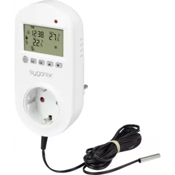 Ștecher termostat universal Sygonix SY-6824098 cu program săptămânal