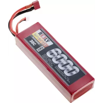 Reely LiPo Battery Pack 7.4 V 6000 mAh 2S 30C Hardcase T-Plug RE-7855155