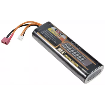 Reely Li-Ion Battery Pack 7.4V 5000mAh 2S 10C Hardcase T-Plug RE-7856532