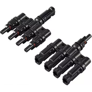 Adaptor solar Sygonix cu conector T 4 la 1, 1000 V DC SY-6408002, conector Y pentru instalații solare