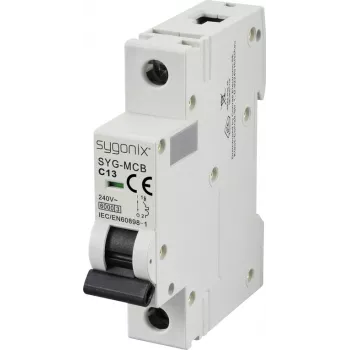 Întrerupător automat Sygonix SY-6440890 SYG-MCB 1P C13 6kA 13A 240V AC