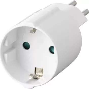 Adaptor de călătorie Sygonix SY-6949550 Schuko la Swiss (Type J la Type F, 10 A, 250 V, negru)