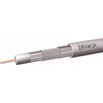 Cablu coaxial Draka Coax10AD10SAL 75 Ohm 100m rolă alb PE 60014932