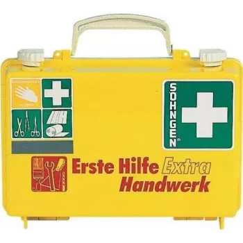 Trusă de prim ajutor SÖHNGEN EXTRA HANDW DIN 13157 montaj pe perete carcasă ABS portocalie O320125