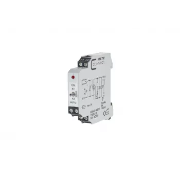 METZ CONNECT KRA-S-M6/21 Coupling Relay Module 24V AC/DC 1 Changeover Contact 8A White 11061213