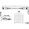 Cablu patch METZ BTR NETCOM Cat6a S/FTP, 15 m, galben 130845A577-E