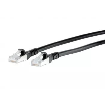 Cablu patch METZ CONNECT Cat.6A S/FTP, RJ-45 la RJ-45, 0,5 m, gri, 10GBase-T 1308453000-E