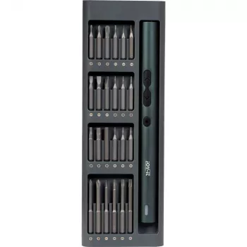 Set de 62 de piese cu șurubelniță electrică de precizie JOY-IT WE-0002 cu carcasă magnetică