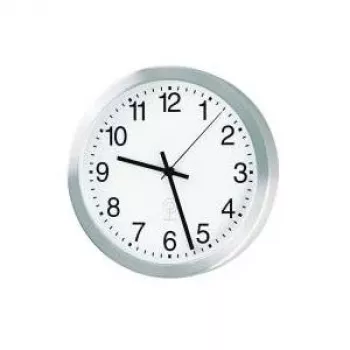 Ceas de perete din aluminiu cu radio PEWETA 20cm argintiu 51.017.215
