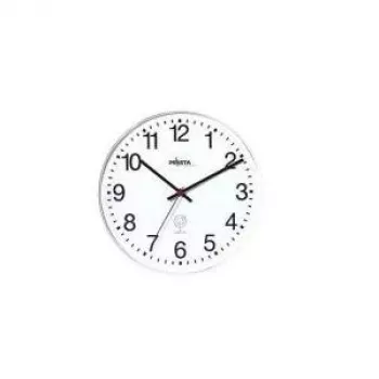 PEWETA Ceas de perete radio-controlat plastic alb 30 cm (51.130.311)