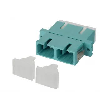 METZ BTR 150900BA-I OpDAT SC-D MM OM3 Phosphor Bronze Aqua Duplex Coupler