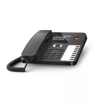 Telefon de birou cu fir Gigaset DESK 800A negru cu robot telefonic