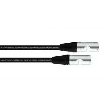 Cablu de patch Cordial 15621 CAT 6a SF/UTP, 3m, negru, manta PUR