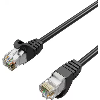 Cablu patch Flexline FL31-39095 Cat.7 S/FTP PUR, RJ45, 20 m, negru