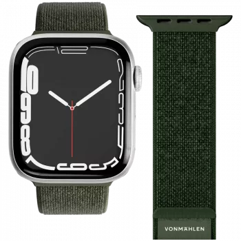 Curea de ceas VONMÄHLEN Fitness Loop 2 pentru Apple Watch 44 mm, 45 mm, 49 mm - oliv
