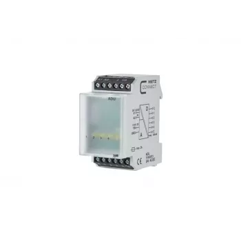 METZ CONNECT ADU-C12C12 Analog-Digital Converter, 2-Channel, RS485 Modbus RTU, DIN Rail 11043513