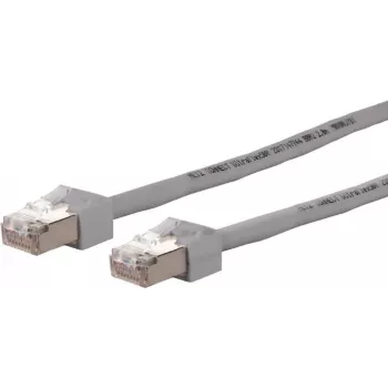 Cablu patch METZ CONNECT 13084U1033-E Cat6 S/FTP, 1 m, gri