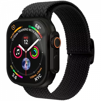 Curea țesută VONMÄHLEN Woven Loop 40, 41, 42 mm, mărime unică, All Black