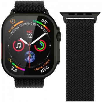 Curea țesută VONMÄHLEN Woven Loop 40, 41, 42 mm, mărime unică, All Black