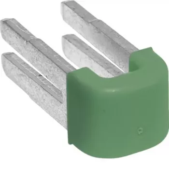 Hager KN99E QuickConnect PE Jumper Bar, 2-Pole, Green/Yellow, 10-Pack