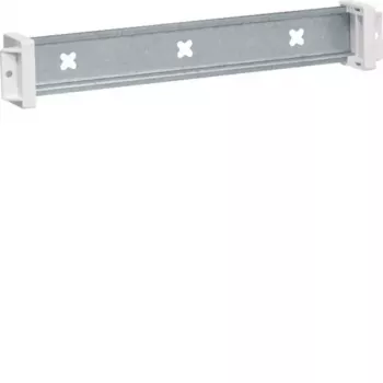 Șină DIN izolată Hager UT22C, profil top-hat 35x7,5 mm, adâncime reglabilă până la 21 mm, gri