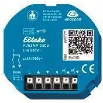 Actuator wireless pentru jaluzele și rulouri Eltako FJ62NP-230V 4A/250V 30200535