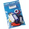 WEDO 262 10 brelocuri pentru chei cu cârlige S, culori asortate, 10 bucăți
