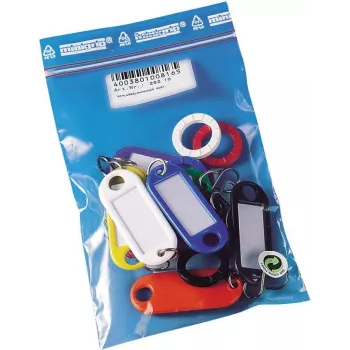 WEDO 262 10 brelocuri pentru chei cu cârlige S, culori asortate, 10 bucăți