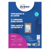 Set de suporturi pentru ecuson Avery 4839XL cu șnur de gât, A6, 105 x 148 mm, 50 de seturi, șnururi albastre