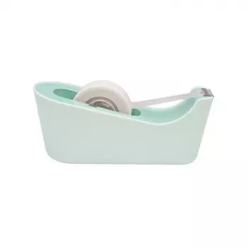 Distribuitor de birou pentru bandă adezivă 3M Scotch C18 verde mentă cu Magic Tape, 19 mm x 7,5 m, transparent