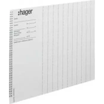 Foi de etichetare HAGER ZZ90B pentru module Legrand Mosaic, A4, alb, pachet de 10