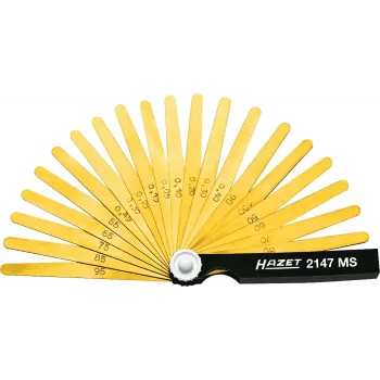 Set de lere pentru măsurare HAZET 2147MS, 20 lame, 0,05-1,00 mm, DIN 2275