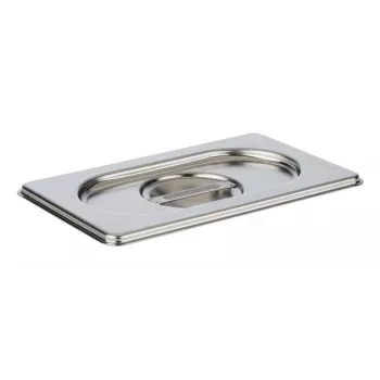 Capac APS GN 1/9 175 x 108 x 25 mm din oțel inoxidabil, fără decupaj pentru lingură, rezistent la mașina de spălat vase - 1 buc. (81591)
