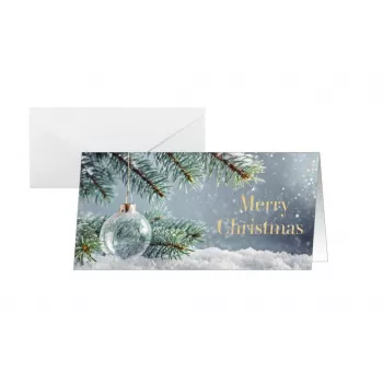 SIGEL DS637 Christmas Cards Snowy Idyll DIN lang, 25 Cards with Envelopes