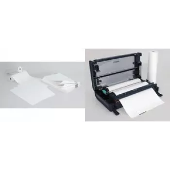 Hârtie termică continuă premium SIGEL TP111, A4, 76 g/m² cu strat superior, albă, perforație în cruce, cu marcă de control, 1000 file