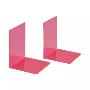 Suporturi de cărți MAUL 10 x 10 x 13 cm roz neon (pereche)