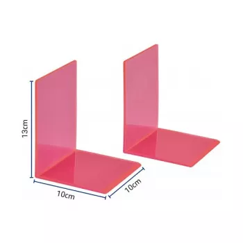Suporturi de cărți MAUL 10 x 10 x 13 cm roz neon (pereche)