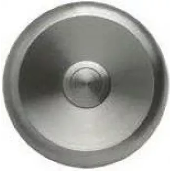 Buton rotund de sonerie din oțel inoxidabil Grothe ETA S 100, 80 mm, montaj îngropat, contact NO 55540
