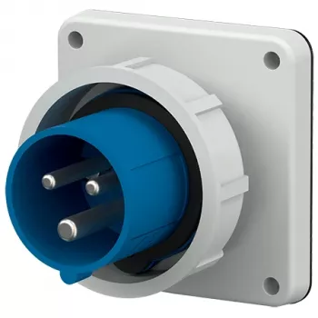 Ștecher de panou MENNEKES 826 16A 3 pini 6h 230V IP67 albastru