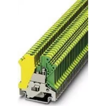 Bornă PE PHOENIX CONTACT USLKG 3, verde-galben, conexiune cu șurub, 2,5 mm², montaj pe șină DIN 441083