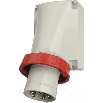 Mufă de aparat CEE MENNEKES 5 pini 125A 400V 6h IP67 în unghi borne cu șurub roșu
