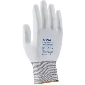 Mănuși de protecție Uvex phynomic lite w, mărimea 9, gri/alb 6004109