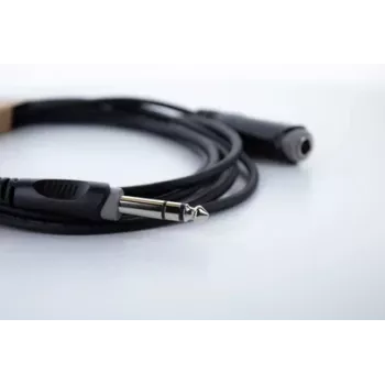 Cablu prelungitor Cordial 14826 jack stereo 6,3 mm 10 m negru