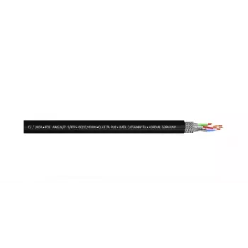 Cablu patch Cordial 15588 CAT 7a S/FTP RJ45 1 m negru PUR