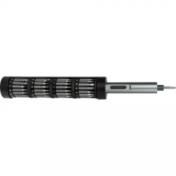 Set de șurubelnițe de precizie cu cuplu fără fir JOY-IT S2-SET-Drehmoment cu lampă de lucru LED, 24 biți oțel S2, cutie de depozitare magnetică