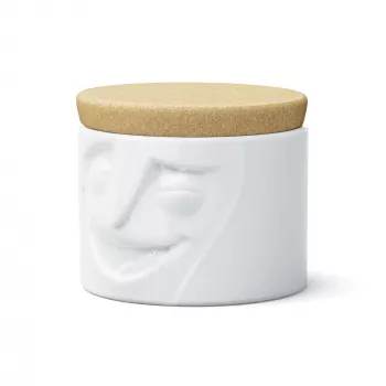 Borcan de depozitare FIFTYEIGHT PRODUCTS BHS FIFTYEIGHT 900ml Cheerful White (T023101)