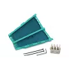 Suport autocolant pentru coliere de cablu HellermannTyton MB4A, polipropilenă verde, 130 x 65 mm, pentru coliere de cablu de până la 10 mm lățime, 1 bucată 435-00659