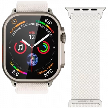 Curea VONMÄHLEN Classic Nylon Loop 44, 45, 46, 49 mm, mărime unică, crem