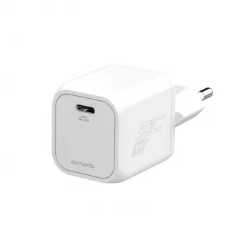 4smarts PDPlug SiC 65W USB-C Wall Charger, White