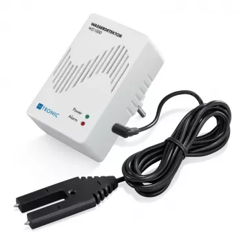 Detector de scurgeri de apă H-Tronic 1114720 cu senzor extern, cu ștecher, 230V AC, alarmă acustică 85 dB, ieșire releu, cablu de senzor 2 m